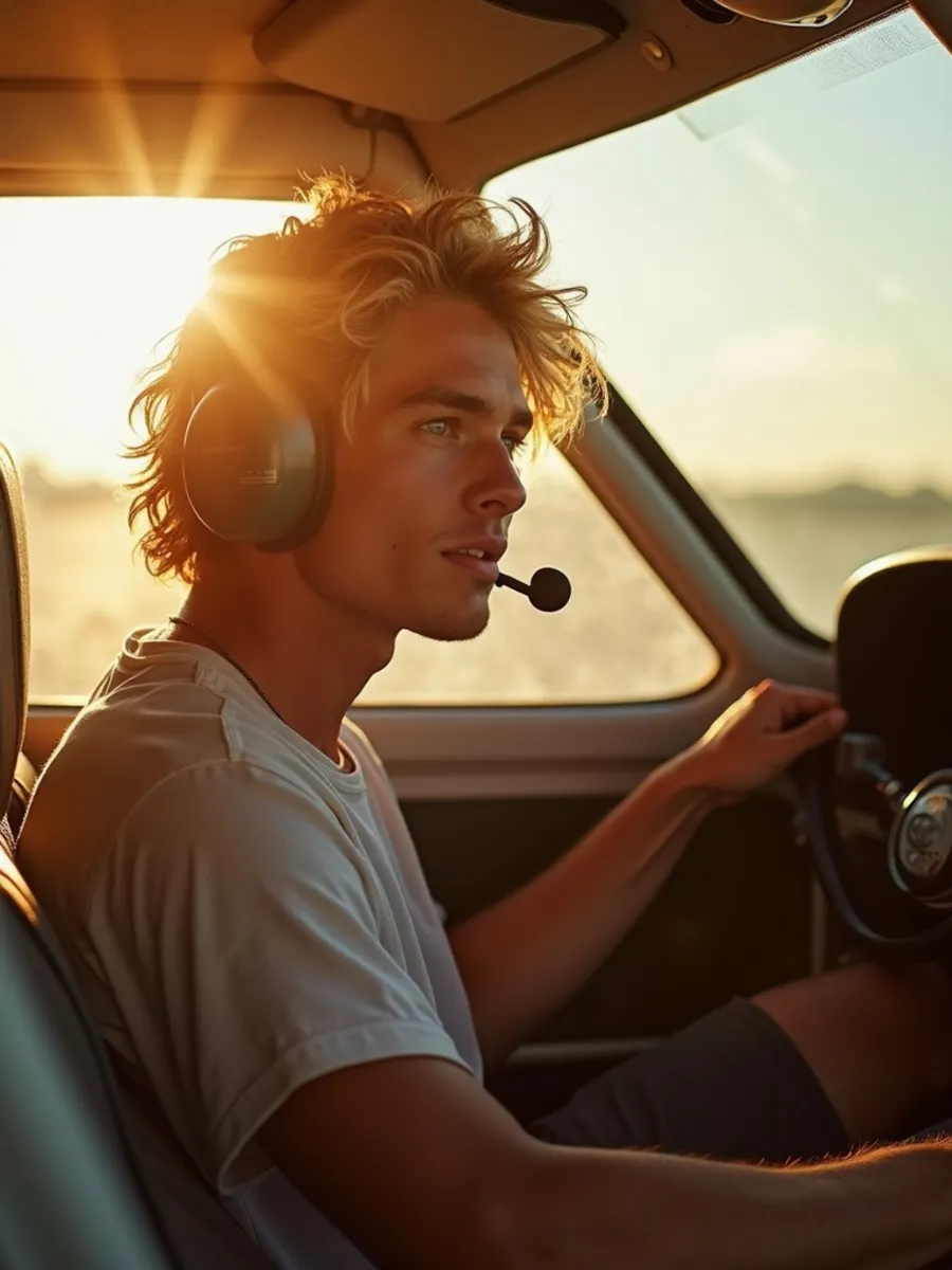 Flugschüler:in beim Lernen für die PPL-Theorie
