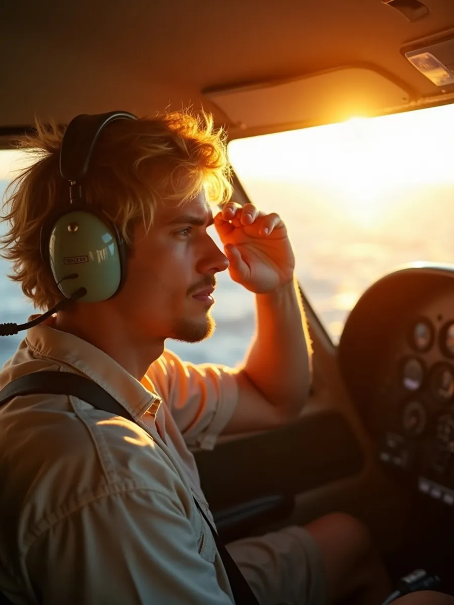 Flugschüler:in beim Lernen für die PPL-Theorie