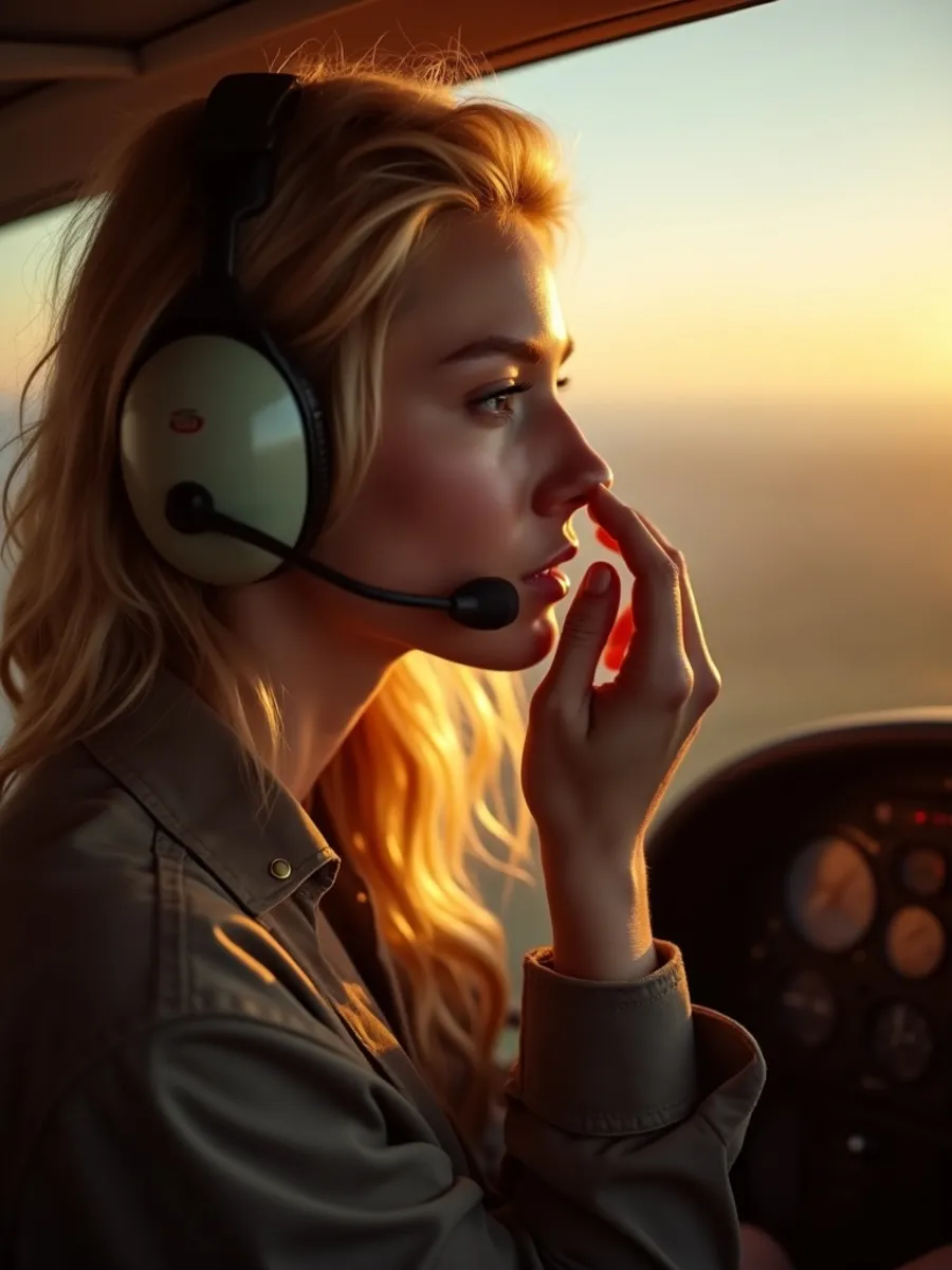 Flugschüler:in beim Lernen für die PPL-Theorie