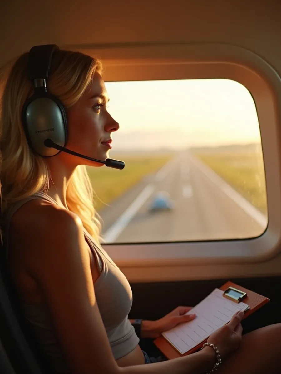 Flugschüler:in beim Lernen für die PPL-Theorie