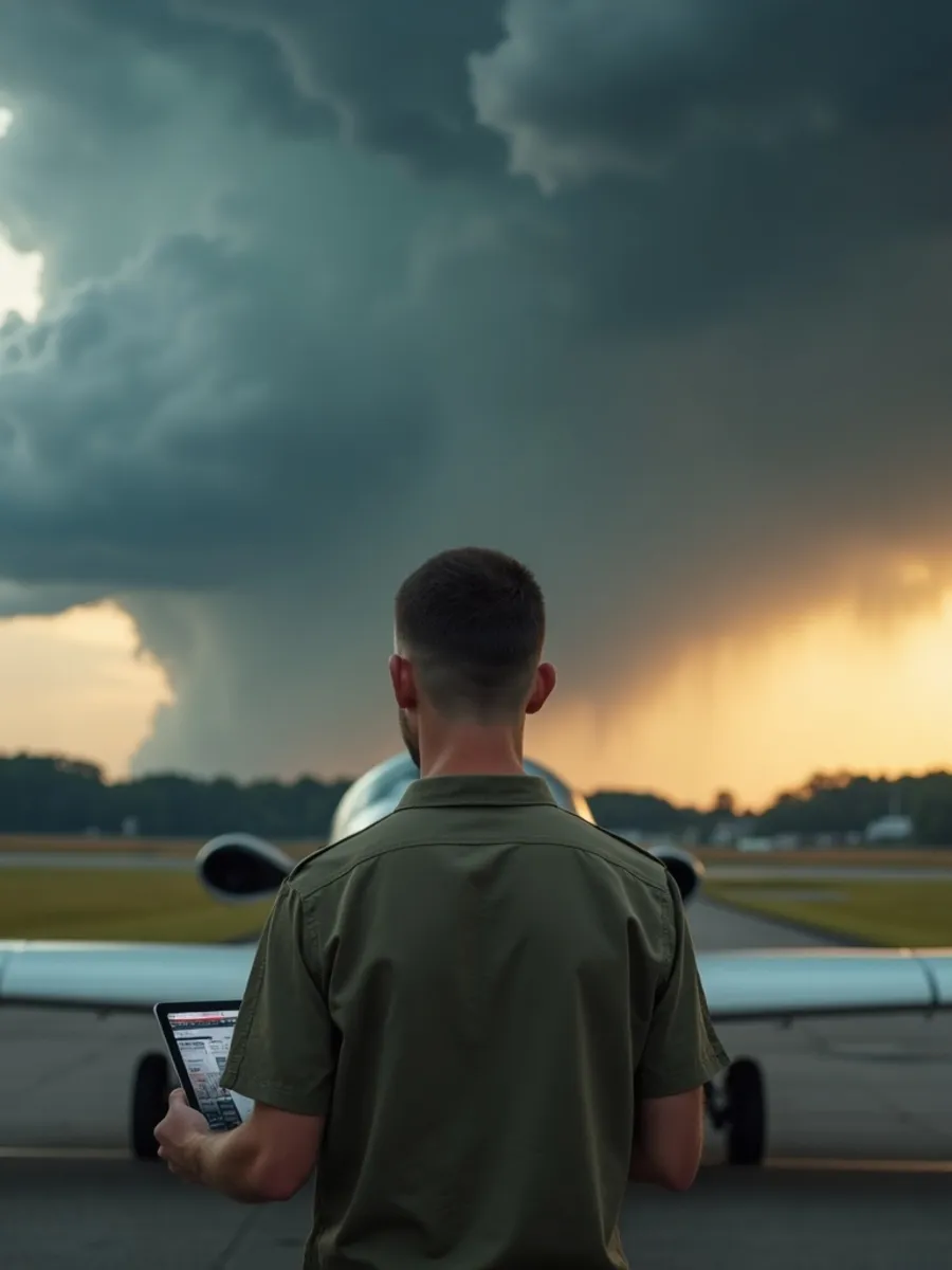 Flugschüler:in beim Lernen für die PPL-Theorie