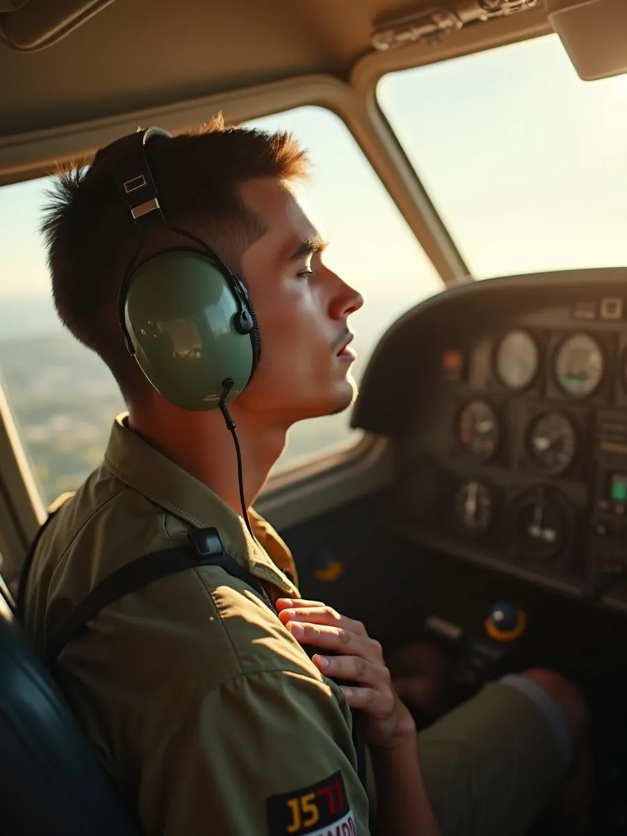 Flugschüler:in beim Lernen für die PPL-Theorie
