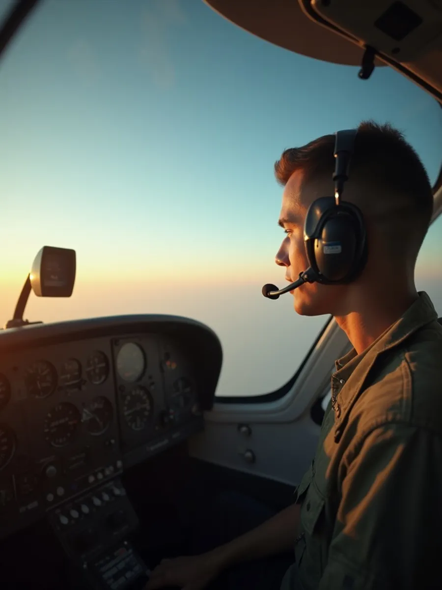 Flugschüler:in beim Lernen für die PPL-Theorie