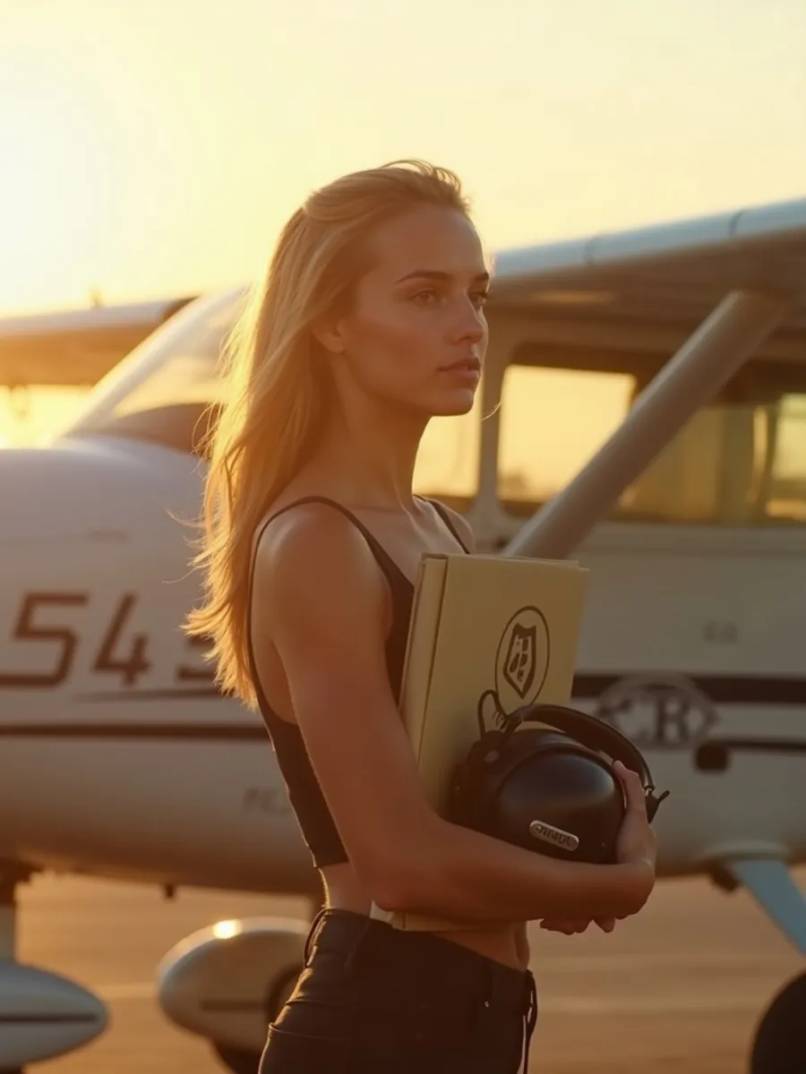 Flugschüler:in beim Lernen für die PPL-Theorie
