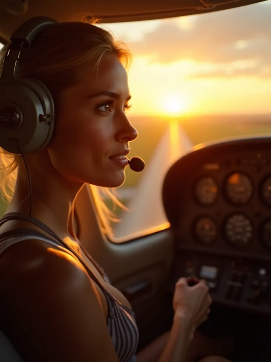 Flugschüler:in beim Lernen für die PPL-Theorie