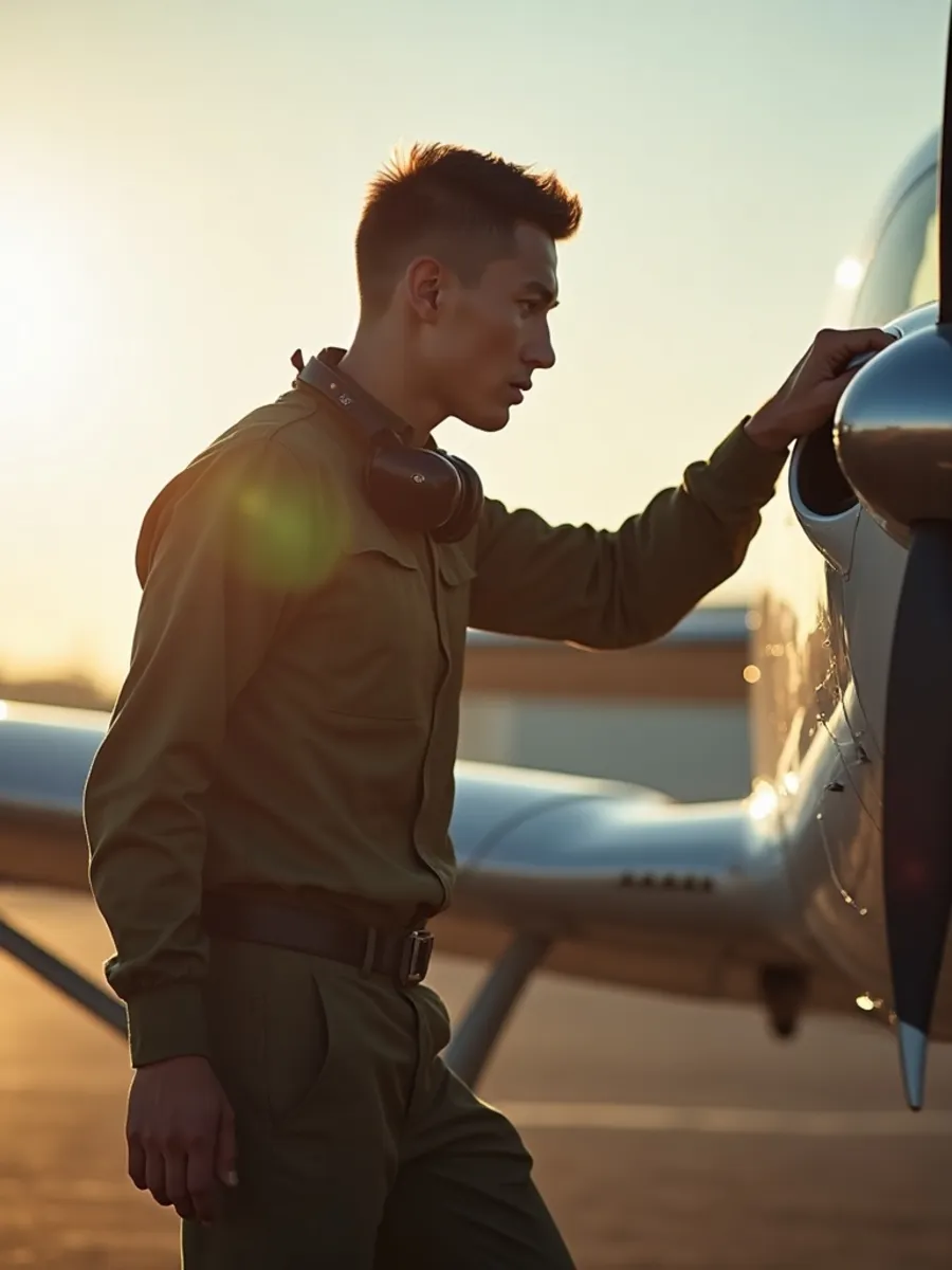 Flugschüler:in beim Lernen für die PPL-Theorie