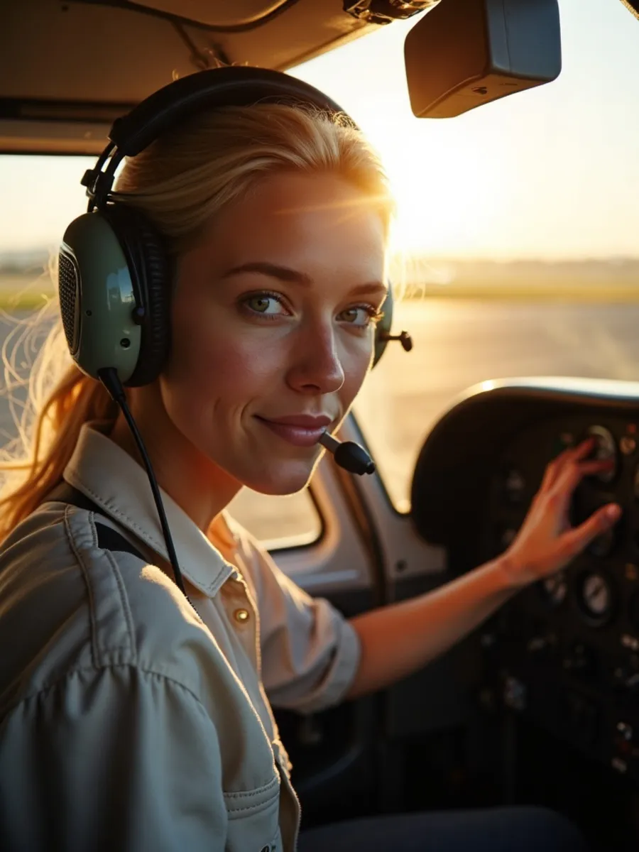 Flugschüler:in beim Lernen für die PPL-Theorie