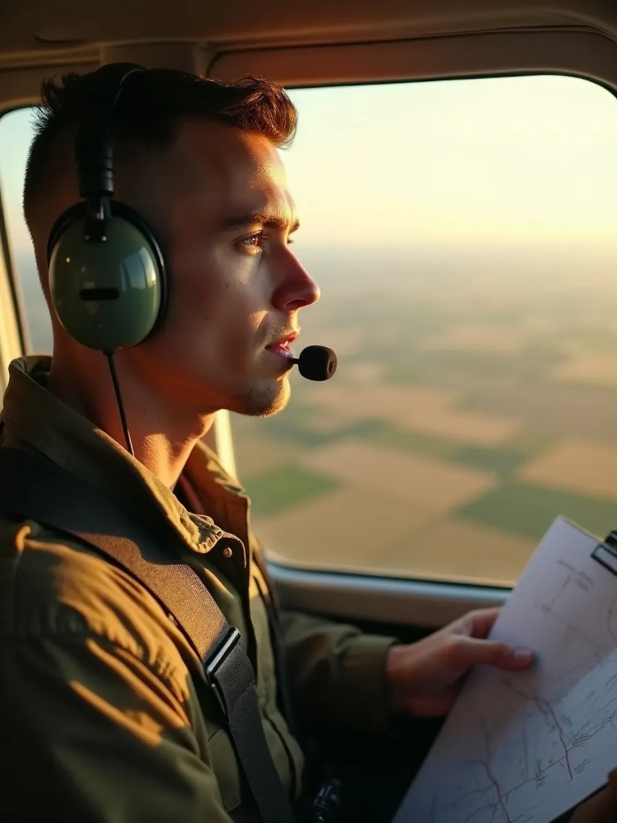 Flugschüler:in beim Lernen für die PPL-Theorie