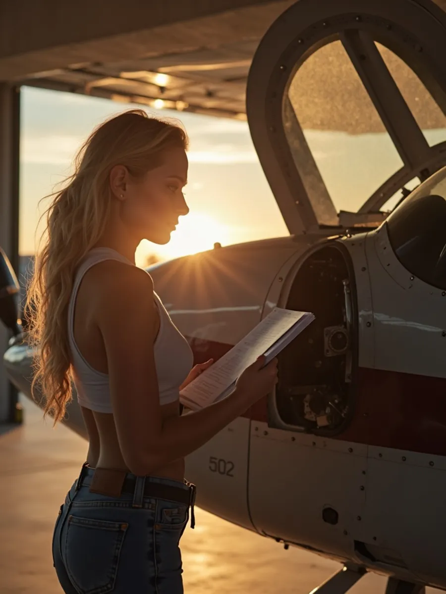Flugschüler:in beim Lernen für die PPL-Theorie