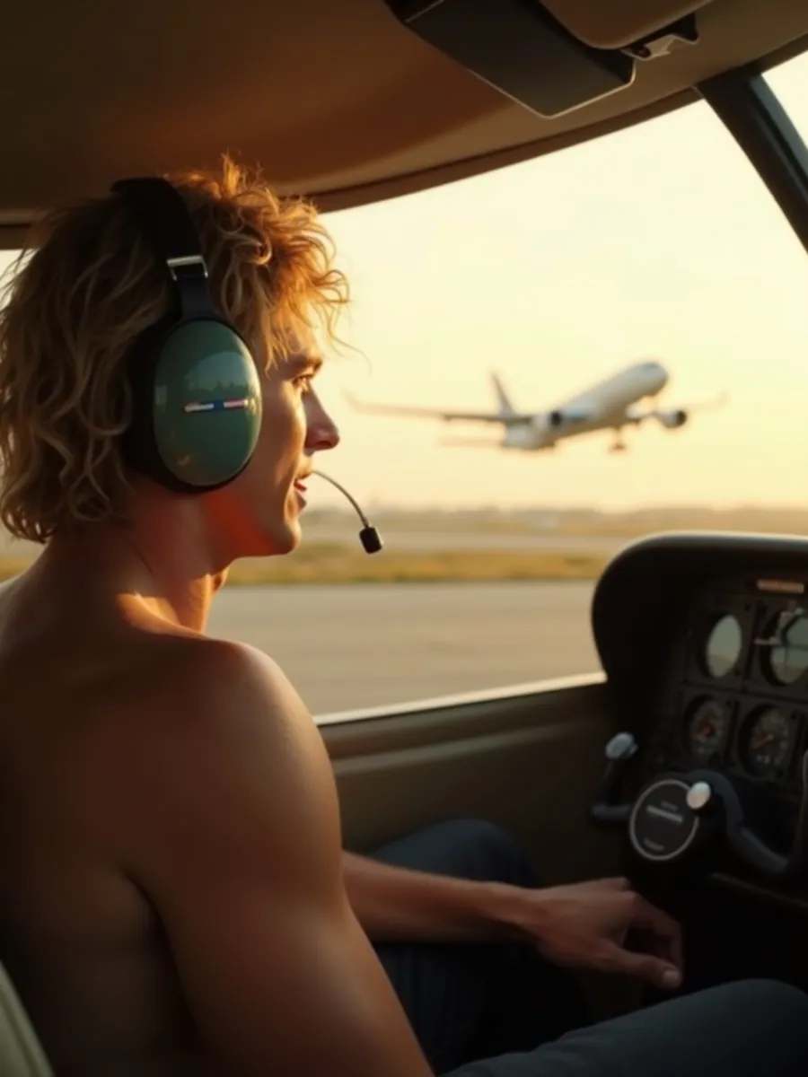 Flugschüler:in beim Lernen für die PPL-Theorie