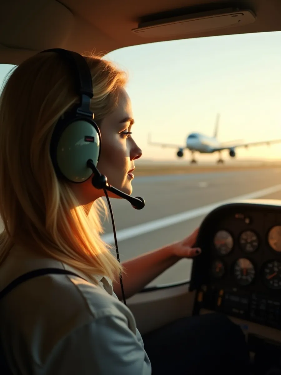 Flugschüler:in beim Lernen für die PPL-Theorie